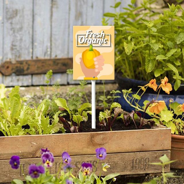 Eveokoki Aluminum Seed & Plant Labels - Plant Markes for Seedlings-Plant Tags for Pots - Garden Signs for Vegetable - Durable Markers for Plants Outdoor Waterproof - Garden Decor for Farmhouse