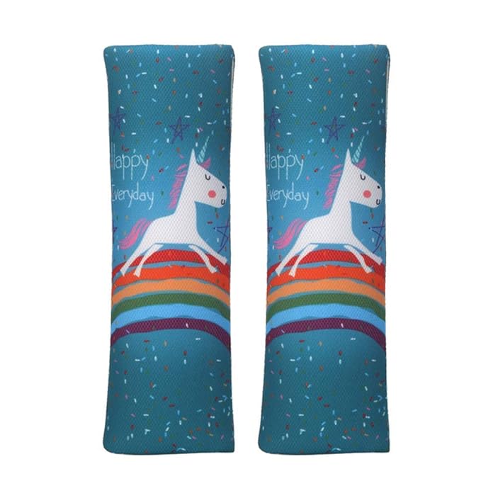 Baby Seat Belt Strap Cover, 2 Pcs Kids Car Seat Belt Cushions Pads, Shoulder Strap Protectors for Girls Boys (1A)