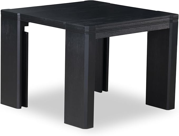 X02X2-2C6-30 4-pc Dining Room Table Set a Rectangular Kitchen Table and a wooden Bench and 2 Wire Brushed Black Polyester Stackable Chair, 39x120 Inch, Wire Brushed Black