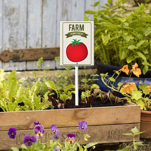 Eveokoki Aluminum Seed & Plant Labels - Plant Markes for Seedlings-Plant Tags for Pots - Garden Signs for Vegetable - Durable Markers for Plants Outdoor Waterproof - Garden Decor for Farmhouse