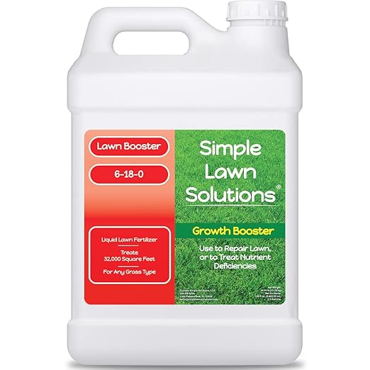 Extreme Grass Growth Lawn Booster- Liquid Spray Concentrated Fertilizer with Humic Acid- Any Grass Type- Simple Lawn Solutions (2.5 Gallon)