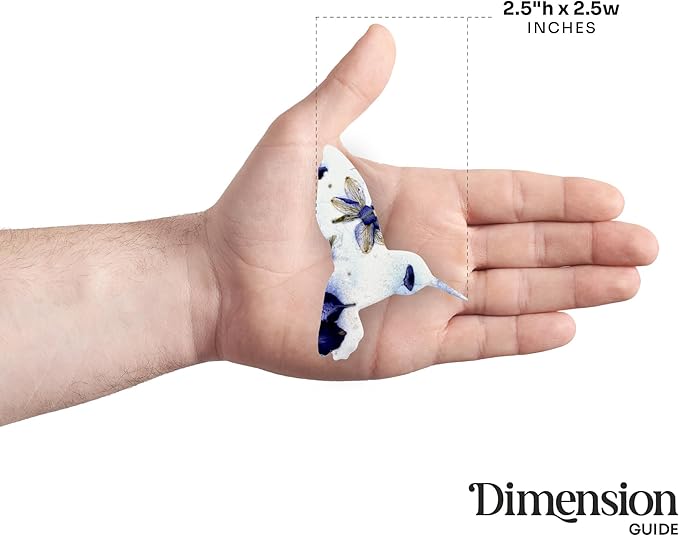 Wildflower Seed Paper - Set of 24 Hummingbird-Shaped for Funeral Favors, Memorial Gifts, & Sympathy Gifts for Loss of Father and Mother (Purple)