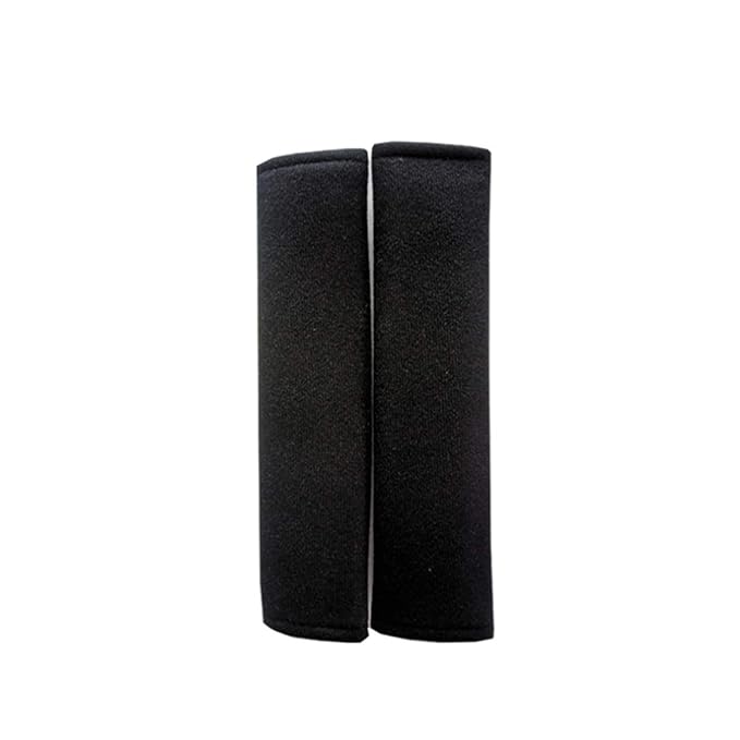 Car Seat Belt Pad Cover kit,2-Pack Soft Car Safety Seat Belt Strap Shoulder Pad for Adults and Children (Black)