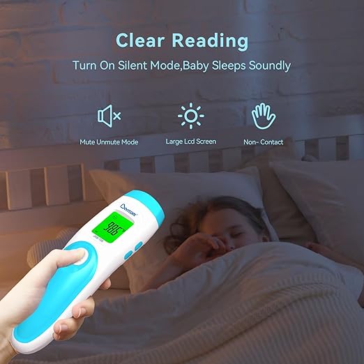 Berrcom Non Contact Forehead Thermometer Digital 3 in 1 Contactless Infrared Thermometer for Babies Adults Objects and Space Instant Measuring Time Memory Function