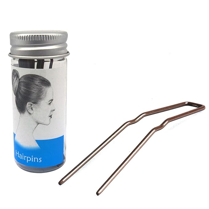 Professional Ballet U Shaped Hair-Pins ROCST Black for Woman Girl Buns 3 inch 12 Pack(Black)