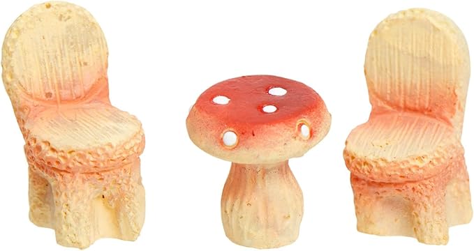 Juvale 8 Piece Miniature Fairy Garden Accessories Outdoor Decor Figurines Kit for Kids, Mini Whimsical Ornaments and Decorations for Patio, House, Garden, Desk, Yard Supplies