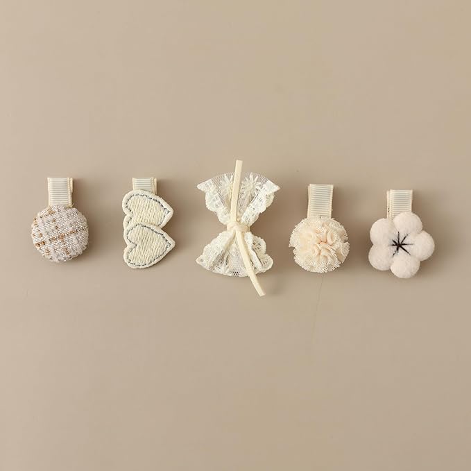 20 PCS Toddler Hair Clips 2.4 Inch Baby Girl Hair Bows Fully Covered Barrettes Infant Hair Accessories for Babies and Kids
