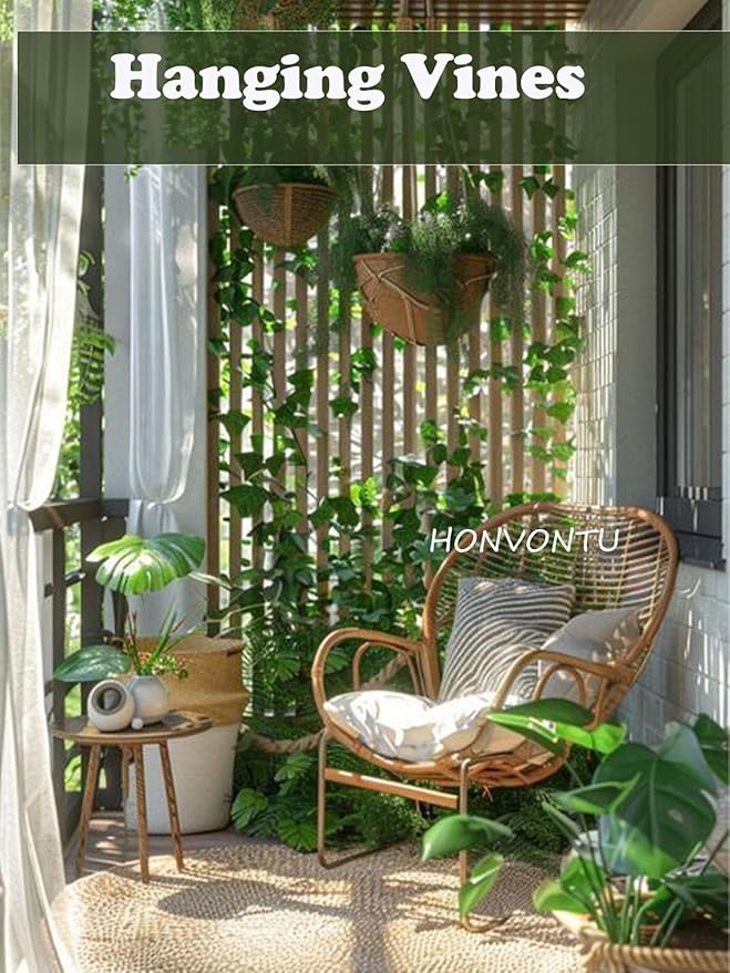 87 FT 12 PCS Artificial Ivy Garland Fake Ivy Leaf Plants Greenery Vine Hanging Garland for Home Bedroom Balcony Office Garden Party Wedding Wall Room Decor, Green