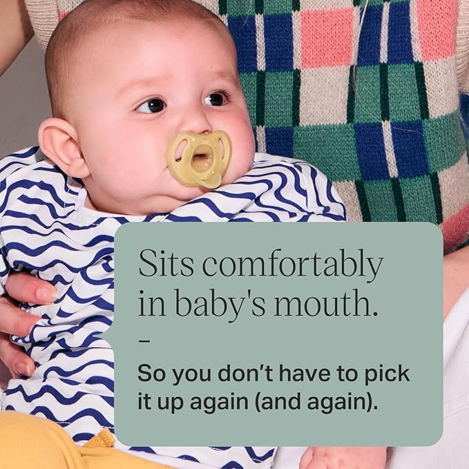 Tommee Tippee Ultra-Light Silicone Pacifier, 18-36 Months, Symmetrical One-Piece Design, BPA-Free Silicone Binkies, Blue/Orange/Green, Pack of 4