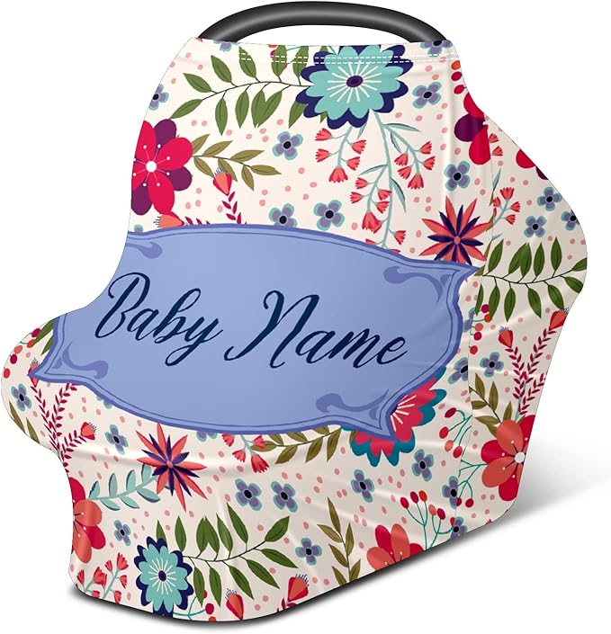 Baby Car Seat Stroller Cover Nursing Cover New Mom Breastfeeding Scarf Soft Stretchy Infant Carrier Cover Car Canopy Coverage