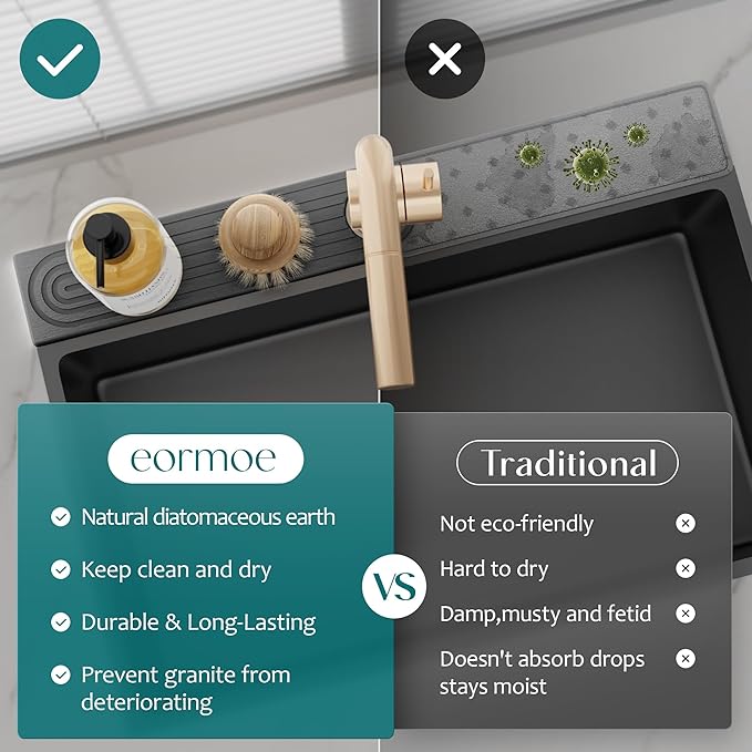 30 inch Kitchen Faucet Absorbent Mat