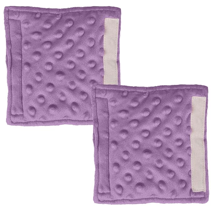 Baby Car Seat Neck Cover, Car Seat Strap Cover, Seat Belt Cushions Pads, Shoulder Strap Protectors, Reversible Pram Harness Covers in Minky Purple, Baby Neck Pad Protector