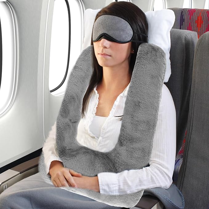 US Travel Pillow Cushion for Car Seat U-Shape Sleeper Hold Travel Pillow Comfort Kids Car Pillow Support Soft Kids Car Seat Sleeping Pillow Supports Head Neck Kids Travel Pillow for Long Journey Trave