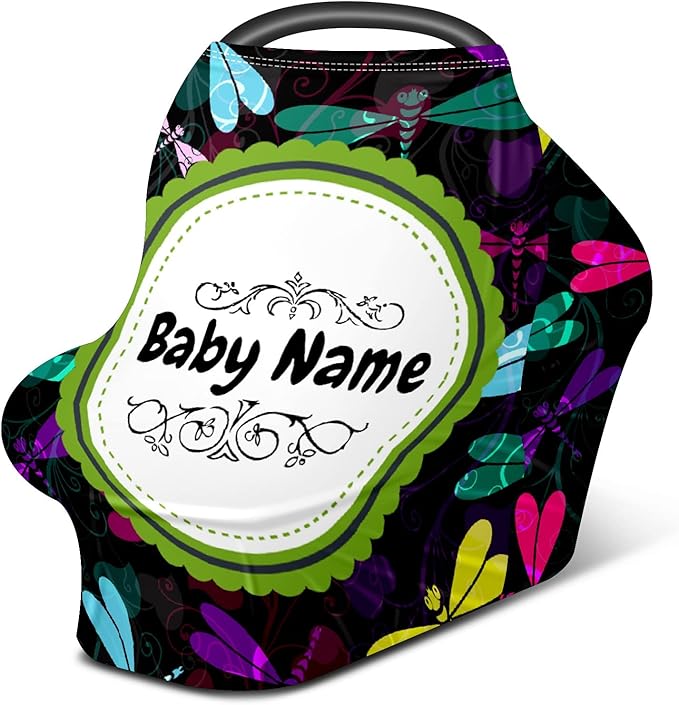 Baby Car Seat Stroller Cover Nursing Cover New Mom Breastfeeding Scarf Soft Stretchy Infant Carrier Cover Car Canopy Coverage