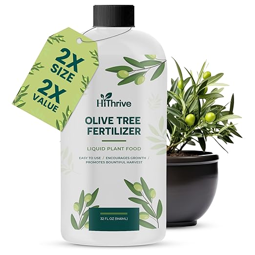 32oz Olive Tree Fertilizer – Makes 32 Gallons of Olive Plant Food – 2-in-1 Liquid Plant Food with Macronutrients + Micronutrients for Lush Foliage, Strong Roots, Bountiful Harvests & Plump Fruits
