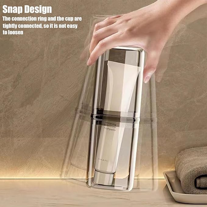 2Pcs Toothbrush Cup Toothbrush Travel Case, Travel Toothbrush Holder Case