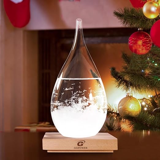Storm Glass Weather Predictor Snow Globes for Adults Galileo Thermometer Indoor Creative Forecast Nordic Style Decorative