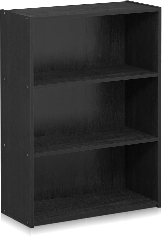 Furinno Pasir 3-Tier Open Shelf Bookcase, Americano