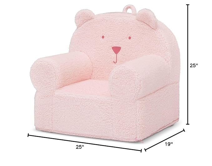 GAP babyGap Sherpa Bear Chair - Greenguard Gold Certified, Blush