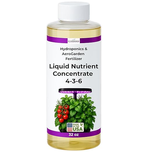 Liquid Plant Food – Hydroponics Nutrients for Indoor House Plants, Tomato, Strawberry, Lucky Bamboo, Lettuce, Vegetable Garden & Herbs – Aero Nutrients Liquid Fertilizer for All Growing Systems (32oz)