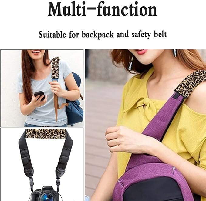 Seat Belt Cover Pad for Kids 2 Pack Car Seat Shoulder Strap Pads Seat Belt Pad Cheetah Print Car Accessories Carseat Straps Covers Shoulder Strap Cushion