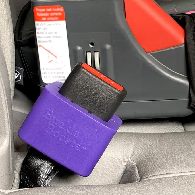 Seat Belt Buckle Booster™ (BPA Free) - Raises Your Unrcessed Rear Seat Belt for Easy Access - Stop Fishing for Buried Seat Belts - Ensures Upright Positioning for Quick and Easy Buckling (1)