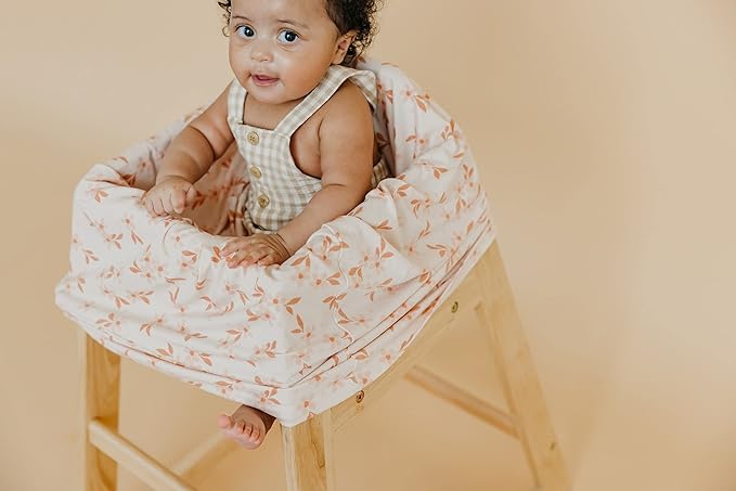 Copper Pearl Multi-Use Cover: Car Seat Covers, Nursing Cover, and Stroller Cover for Sun - Stretchy Fabric, All-Season Use, Stylish Designs, Easy Access for Moms - Rue