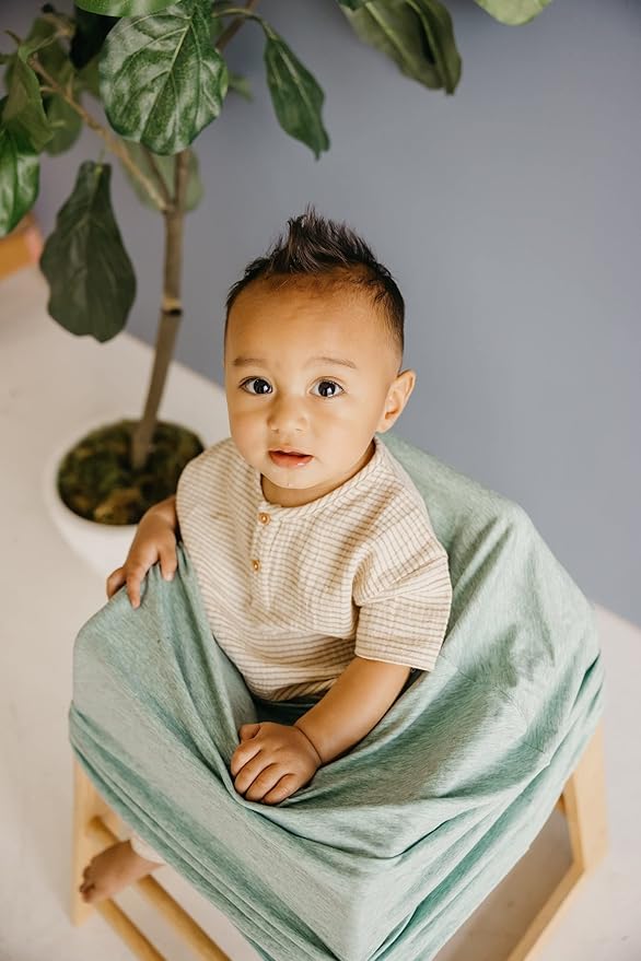 Copper Pearl Multi-Use Cover: Car Seat Covers, Nursing Cover, and Stroller Cover for Sun - Stretchy Fabric, All-Season Use, Stylish Designs, Easy Access for Moms - Emerson