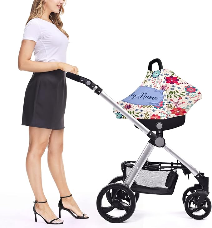 Baby Car Seat Stroller Cover Nursing Cover New Mom Breastfeeding Scarf Soft Stretchy Infant Carrier Cover Car Canopy Coverage