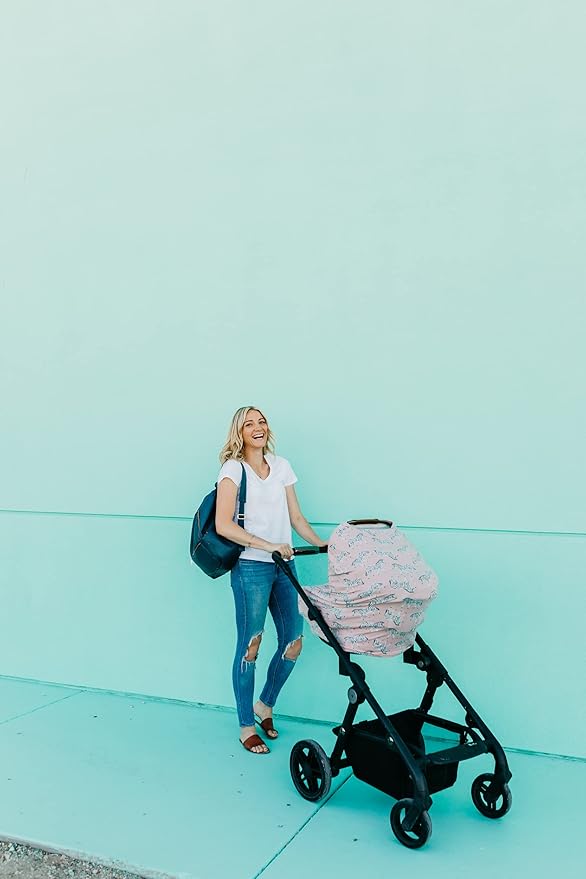 Zella Multi-Use Cover: Car Seat, Nursing, Stroller - Stretchy Fabric, All-Season, Stylish Designs, Easy Access