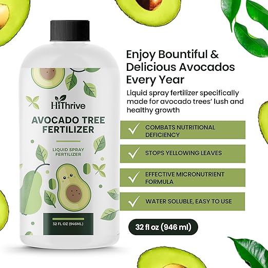 32oz Fruit Tree Fertilizer for Avocados - Makes 64 Gallons, Premium Water-Soluble Plant Food, Rich With Micronutrients for Consistent Lush Growth & Abundant Harvest