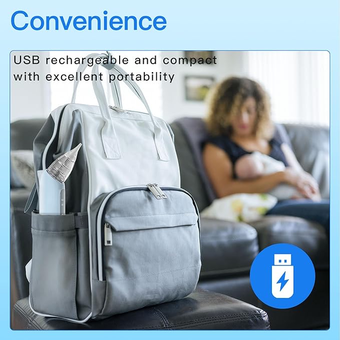 X-Bosak Nasal Aspirator for Baby, Electric Nose Sucker for Baby, Snot Sucker with 5 Levels Suction, Soothing Light & Nursery Rhymes