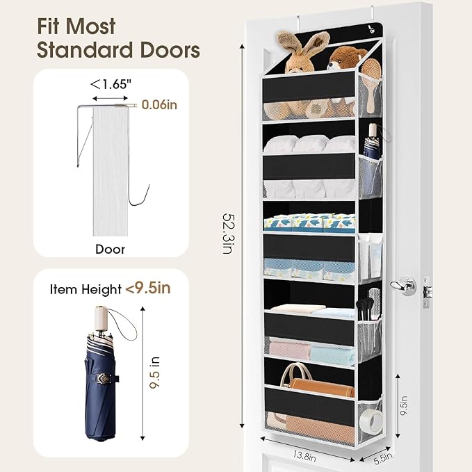 2 Pack Over The Door Organizer, Hanging Storage Organizer