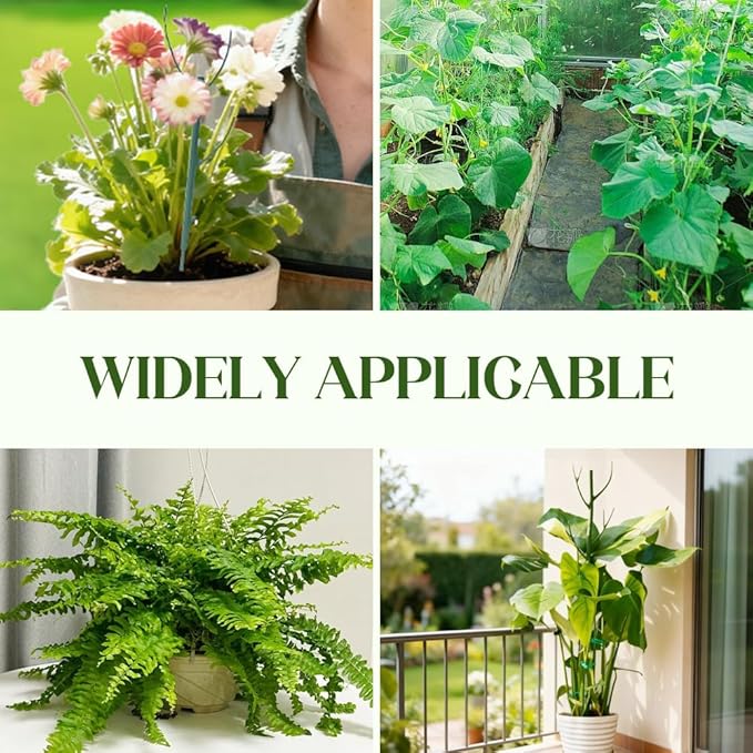 Monstera Plant Support, Adjustable and Stackable Garden Plant Support Stakes with Clamps for Indoor Outdoor Plants, Suitable for Supporting Monstera and Climbing Plants (5 Pack)