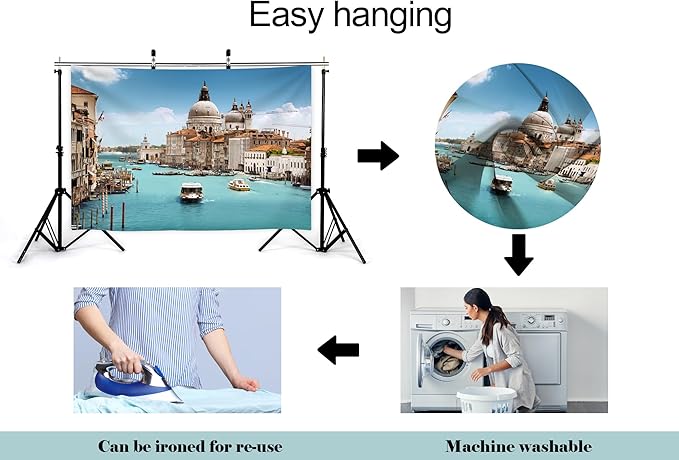 20X10ft Fabric Modern Living Room Sofa Backdrop Voice Assistant Device Interior Apartment Luxury House Background Nordic Style Party Decorations Smart Speaker Integration Live Video Zoom Calls Props