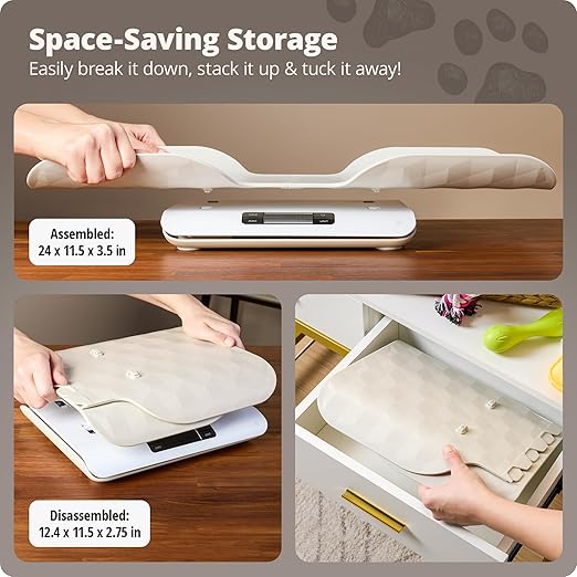 Greater Goods Digital Pet Scale, Accurately Weigh Your Kitten, Rabbit, or Puppy with a Wiggle-Proof Algorithm, Great Option as a Scale for Small Animals, Designed in St. Louis