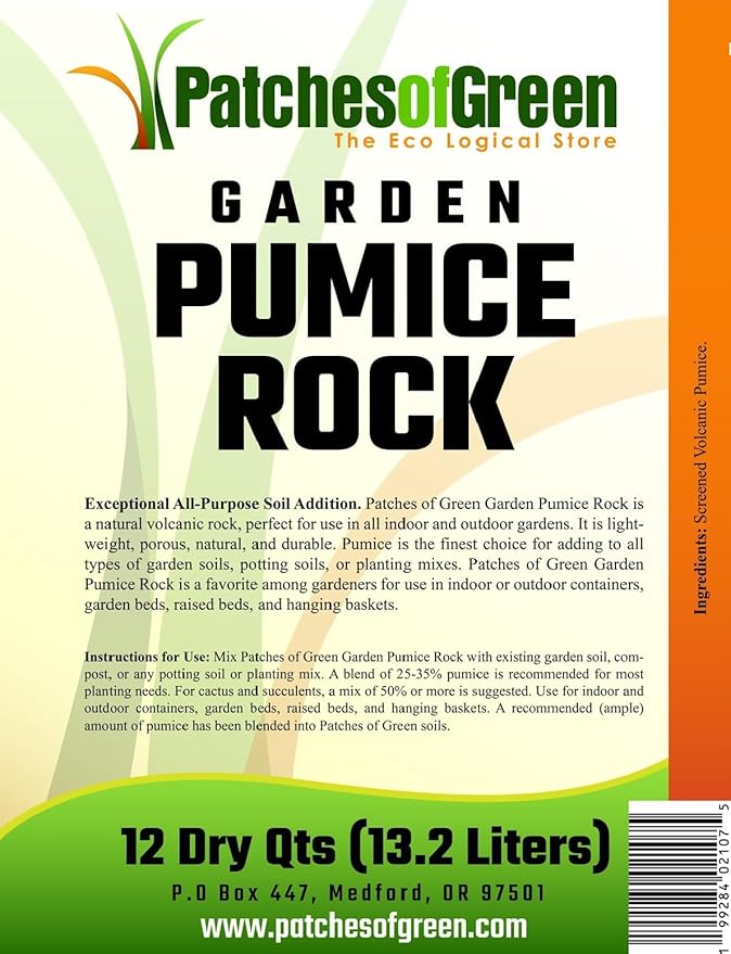 Pumice Garden Rock 3 Gallons 12 Quarts for Soil Amendment Bonsai & Succulents