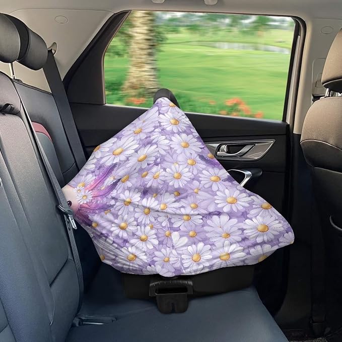 GIFTPUZZ Axolotl Nursing Cover for Newborns Breastfeeding Cover Scarf, Baby Car Seat Covers, Infant Stroller Cover, Carseat Canopy for Girls and Boys Full Coverage