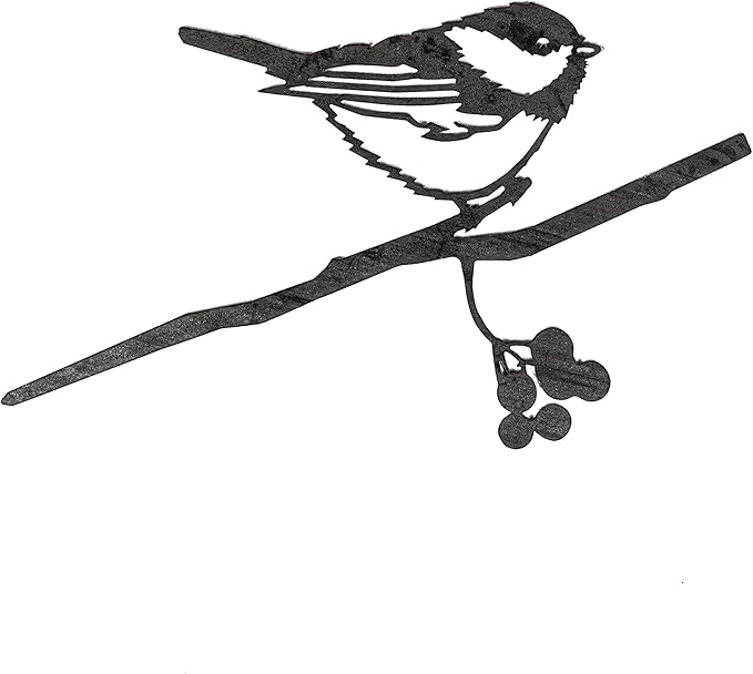 METALBIRD - Chickadee - Outdoor Tree Ornaments in Corten Steel - Metal Art Proudly Made in America