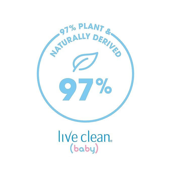 Live Clean Baby Tearless Shampoo & Wash, Gentle Moisture Baby Soap, 10 Oz