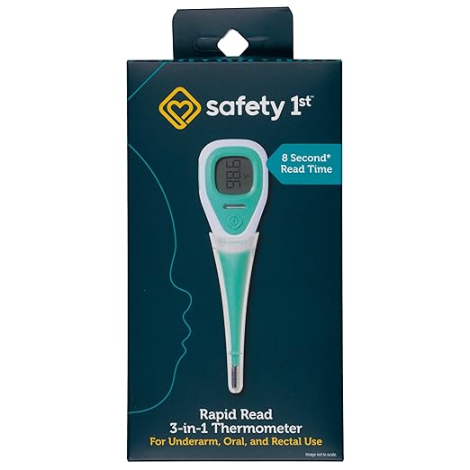 Safety 1st Rapid Read 3-In-1 Thermometer, Aqua, One Size