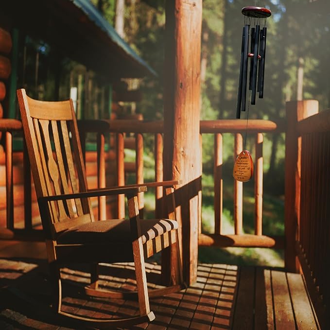 Memorial Gifts for Loss of Grandma,Memorial Wind Chimes 25'', Sympathy Gifts for Loss of Grandmother, Home Decor Outdoor Garden, Soothing Melodic Tones with Mute Option