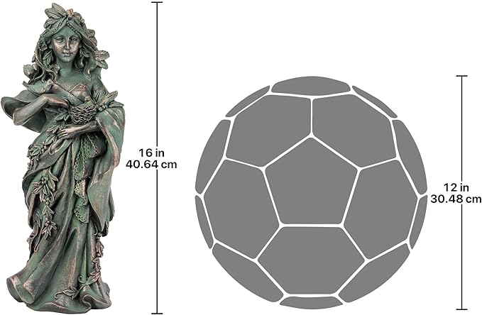 Design Toscano NG31497 Mother Nature Maiden of the Forest Statue,Full Color