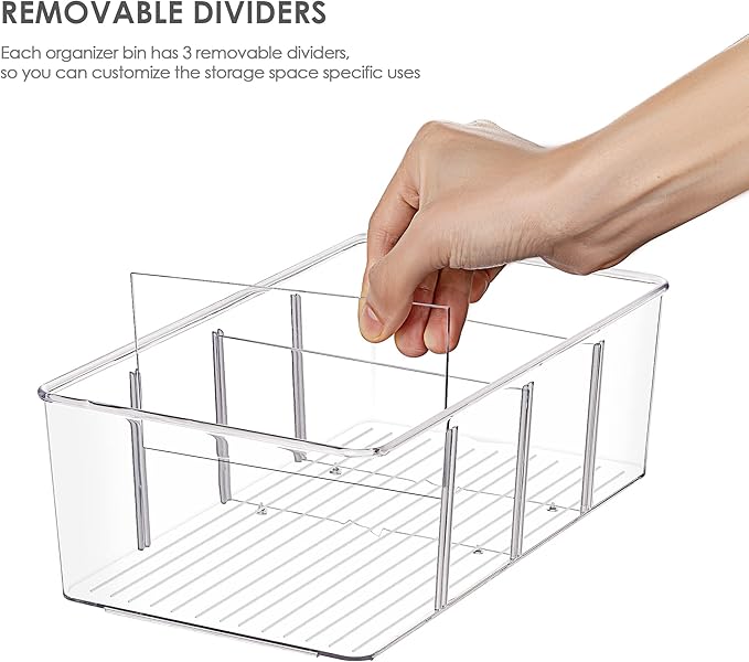 Vtopmart 8 Pack Food Storage Organizer Bins, Cabinet Organization and Storage