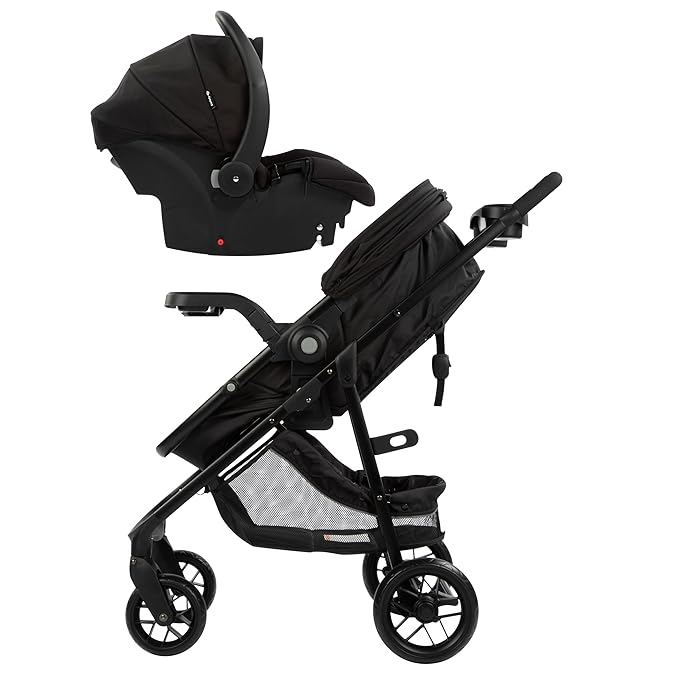 Safety 1st Grow and Go Flex 8-in-1 Car Seat Stroller Combo, Baby Stroller Travel Systems for Infants 4-30 lbs, Stroller and Carseat Combo Set, Foundry