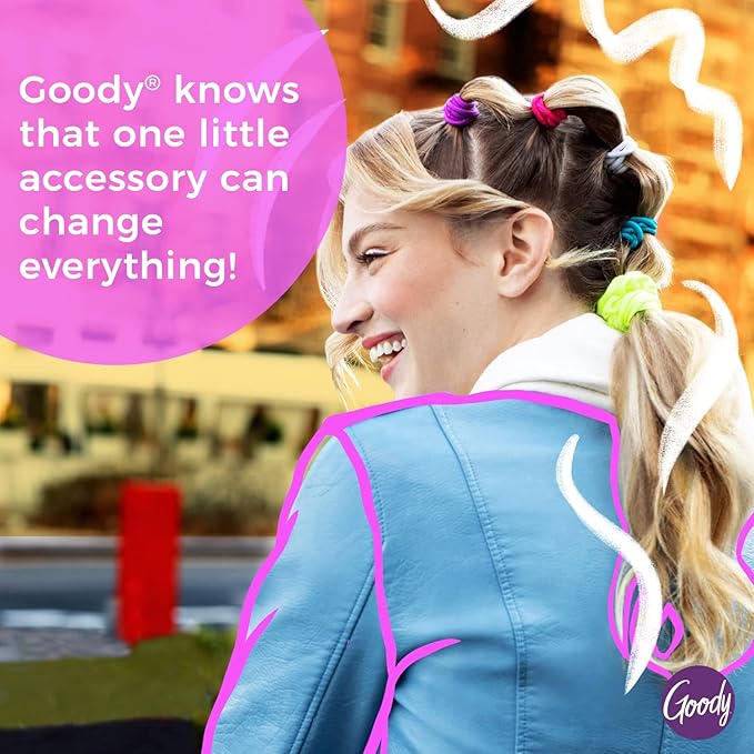 Goody Kids Ouchless Classic Headband , Assorted Colors - For All Hair Types - Beautiful Design for Instant Style - Pain-Free Hair Accessories for Boys, and Girls, 5 Count (Pack of 1)