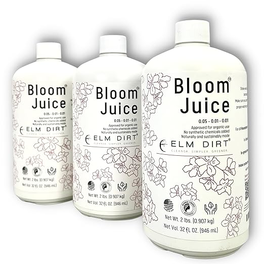 Elm Dirt's Bloom Juice for All Flowering Plants (3 Bottles)