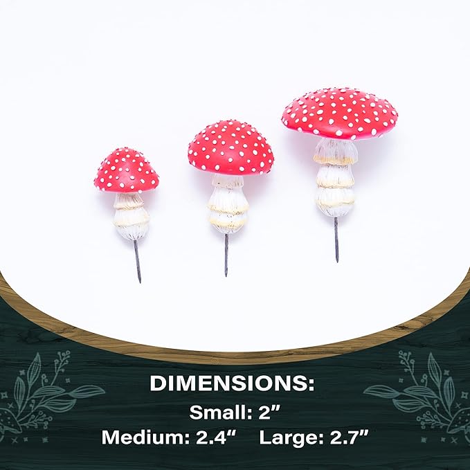 Tree Poetry Fairy Garden Miniatures, Mini Mushroom Figurines, Mushrooms Decor, Outdoor Mushroom, Fake Mushrooms, Mushroom Statue, Fairy Garden, Mushroom Garden Decor, Mushroom Outdoor