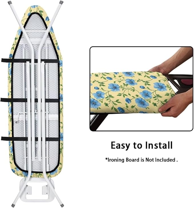Blue Floral Ironing Board Cover Standard Ironing Board Full Size