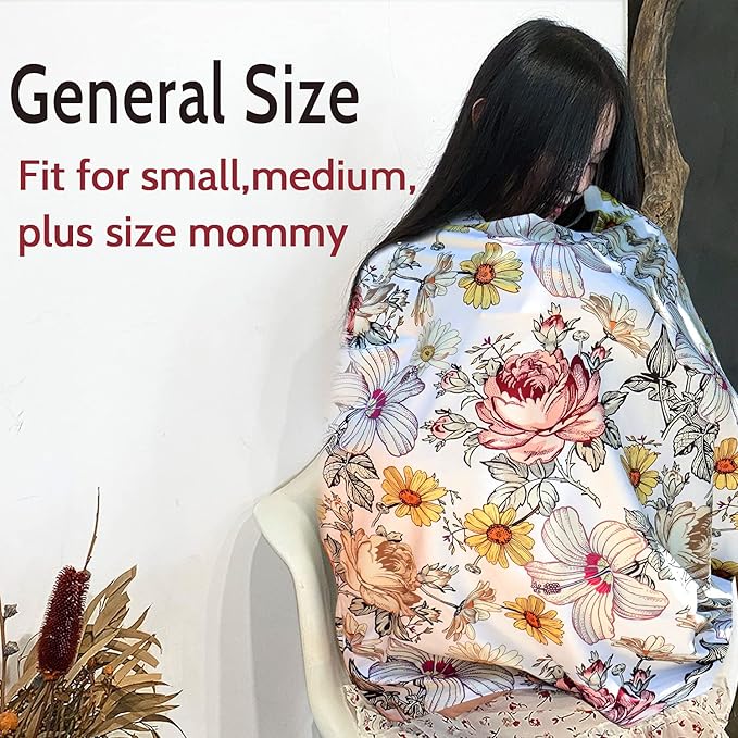 Floral Baby Car Seat Cover Girls, Infant Carseat Canopy, Stretchy Multi- use Nursing Cover for Stroller/High Chair/Shopping Cart/Car Seat Canopies